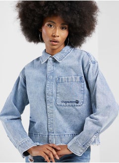 FINGERCROXX Logo Denim Jacket  - Image 3