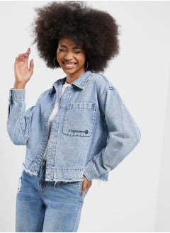 FINGERCROXX Logo Denim Jacket  - Image 1