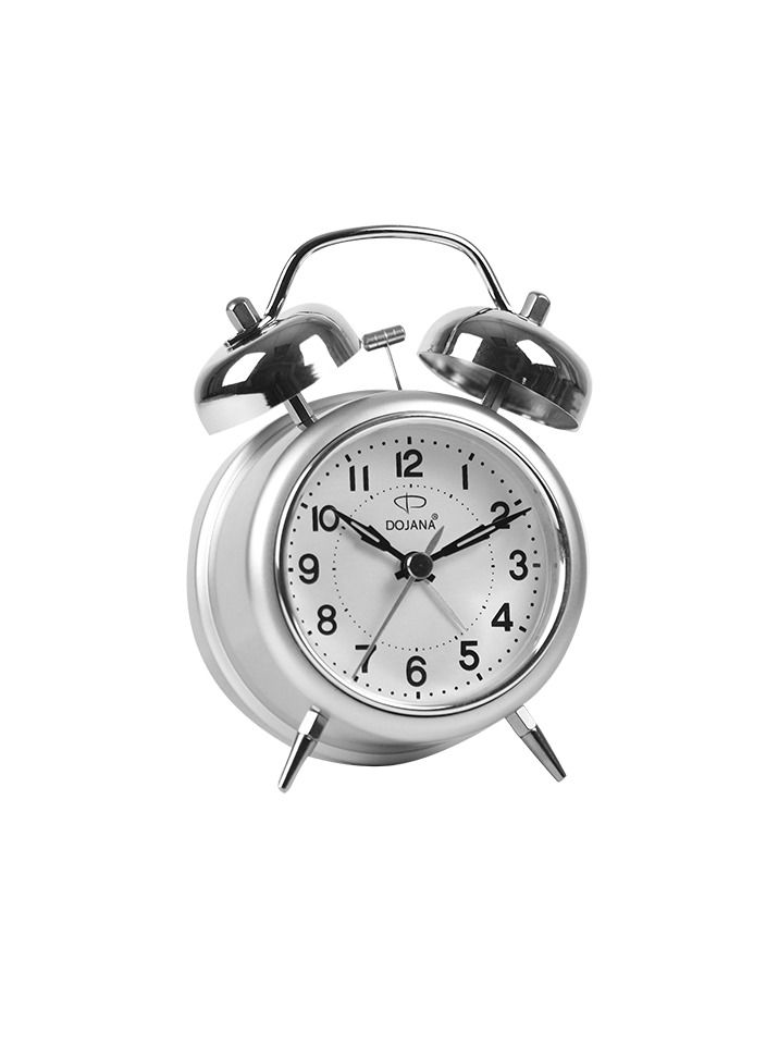 Dojana Silent plastic Alarm Clock with Twin Bell - Image 1