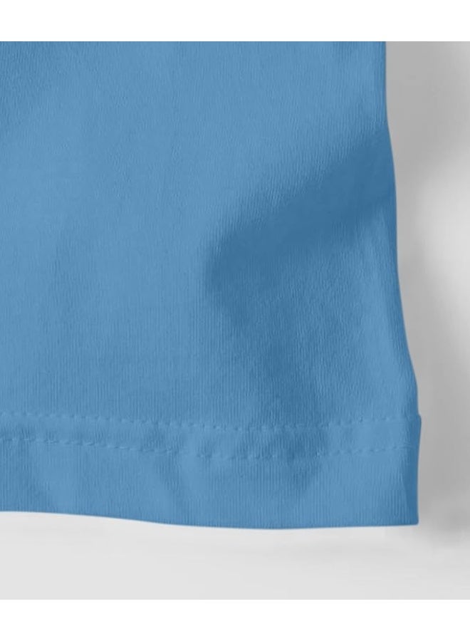 OPLU Store Men's Regular Fit Cotton Printed Tshirt,  Blue, M - Image 3