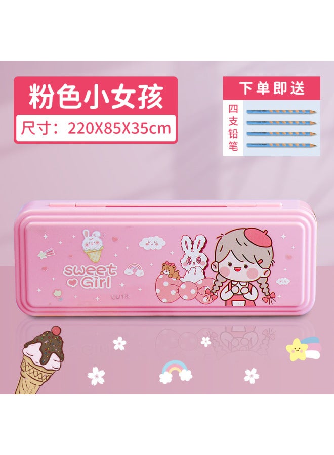 Custom Anime Cartoon Stationery Box Cipher Lock Plastic Pp Pen Case For Boys And Girls Pen Case Astronaut Pencil Case - Image 1