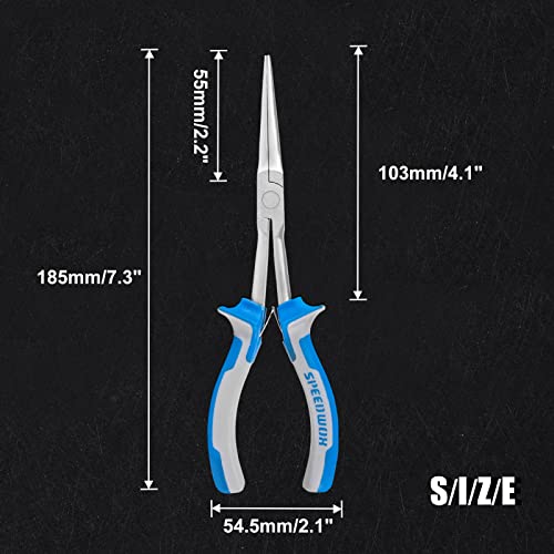 SPEEDWOX Long Reach Needle Nose Pliers 7 Inches Slim Extra Long Nose Pliers Mini Precision Wire Looping Fine Pliers for Jewelry Making, Bending Wire and Small Object Gripping, Smooth Jaws - Image 5
