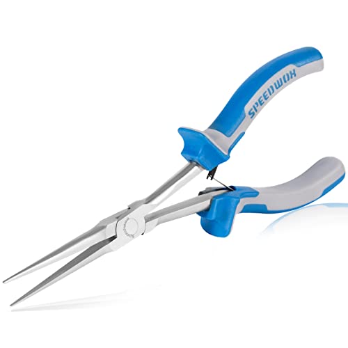 SPEEDWOX Long Reach Needle Nose Pliers 7 Inches Slim Extra Long Nose Pliers Mini Precision Wire Looping Fine Pliers for Jewelry Making, Bending Wire and Small Object Gripping, Smooth Jaws - Image 1