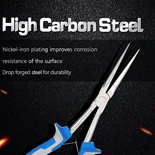SPEEDWOX Long Reach Needle Nose Pliers 7 Inches Slim Extra Long Nose Pliers Mini Precision Wire Looping Fine Pliers for Jewelry Making, Bending Wire and Small Object Gripping, Smooth Jaws - Image 2