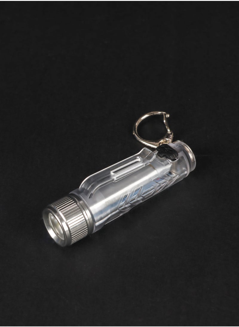 LUSTER - Rechargeable LED Flashlight 4 Lighting Modes Keychain Hanging Flashlight colorless - Image 1