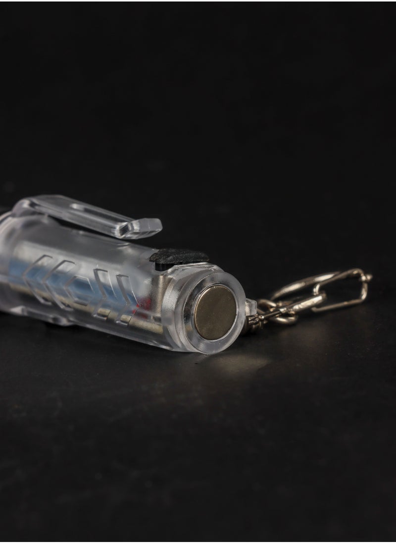 LUSTER - Rechargeable LED Flashlight 4 Lighting Modes Keychain Hanging Flashlight colorless - Image 1