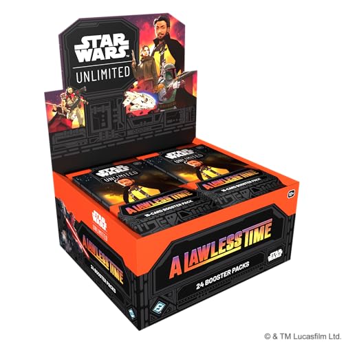 Asmodee Star Wars Unlimited TCG A Lawless Time Booster Display 24Pack Display Box Featuring Rare Legendary Foil Cards FastPaced Trading Card Game Ages 12 2 Players 20 Minute Playtime - Image 1