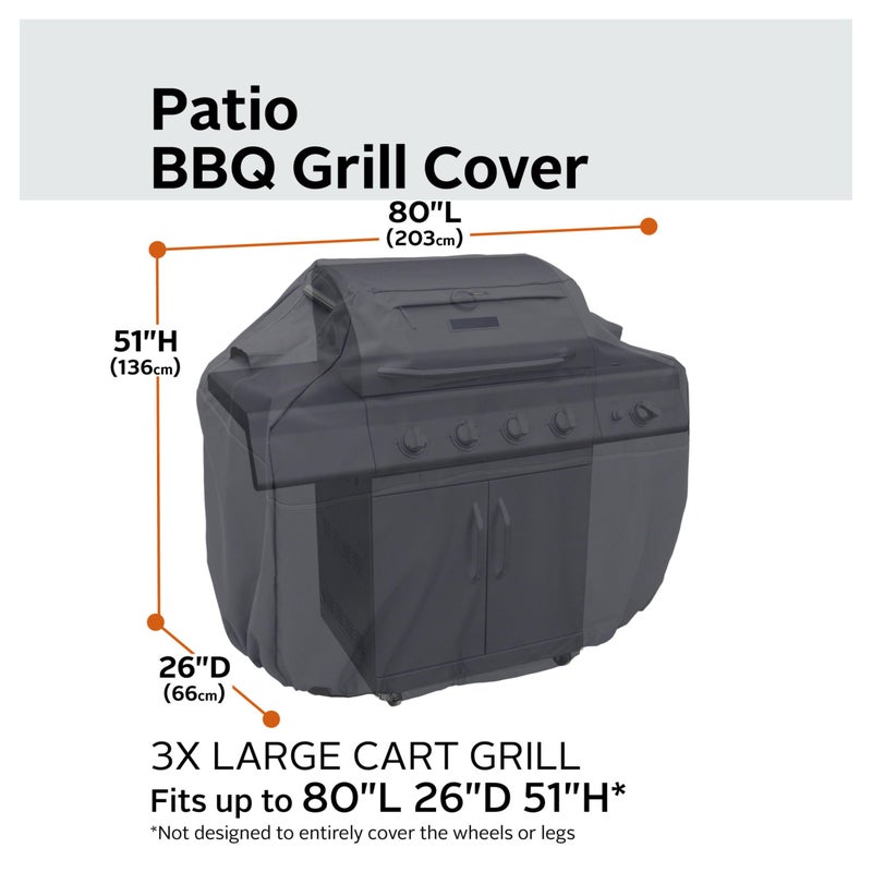 Classic Accessories Ravenna Water-Resistant 80 Inch BBQ Grill Cover, Grill Cover, Grill Cover for Outdoor Grill, BBQ Cover - Image 3