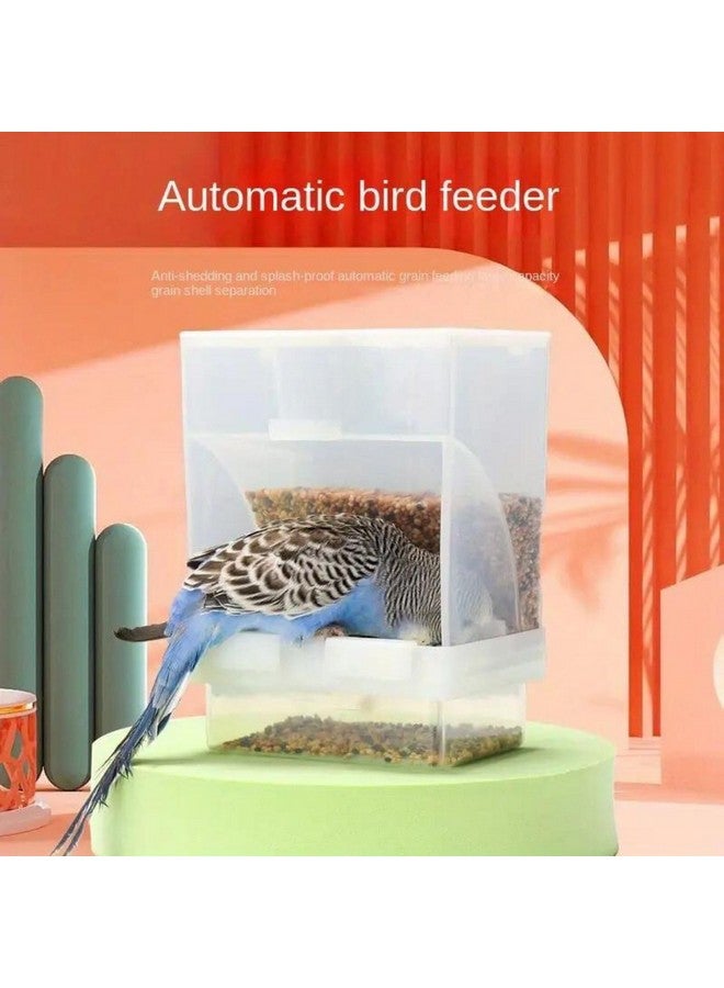 VAYINATO Petzlifeworld Anti Spill White Cage Fitting Plastic Feeder for Birds 500Ml, Medium - Image 3