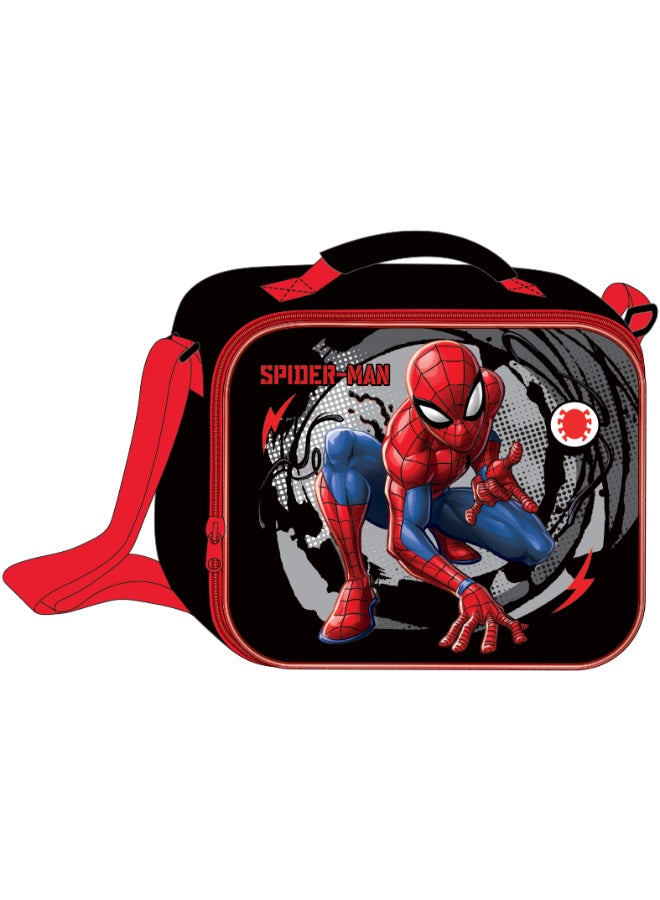 MARVEL Spider Man 5 in 1 Value Pack (16" Trolley Bag with Lunch Box, Lunch bag, Water Bottle and Pencil Case) - Image 2