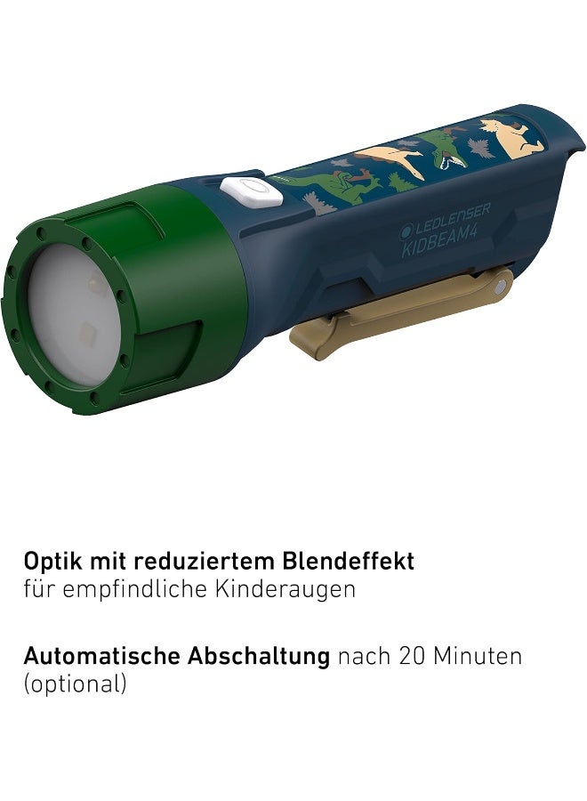 Ledlenser KIDBEAM4 Safe and Robust LED Torch for Kids with Integrated Clip and Auto Shut-Off Function - Image 3