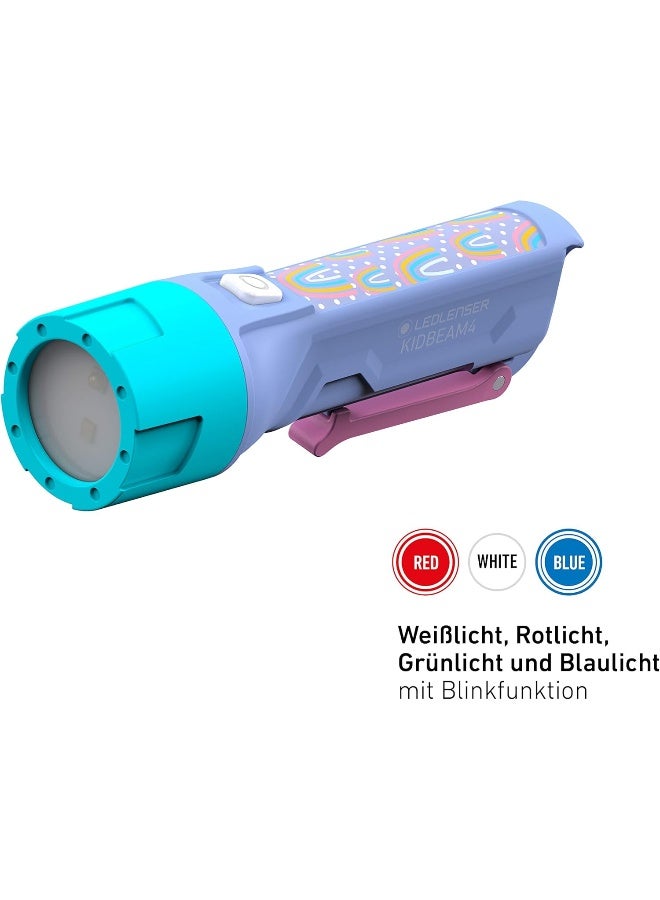 Ledlenser KIDBEAM4 Safe and Robust LED Torch for Kids with Integrated Clip and Auto Shut-Off Function - Image 4