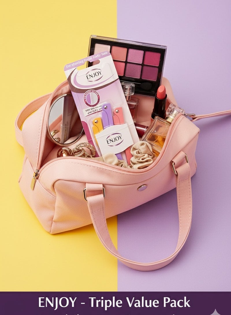 إنجوي إنچوي – شفرات لإزالة شعر الوجه والجسم – عبوة توفير ثلاثية (3 حبات) | شفرات نسائية للوجه والحواجب | أداة إزالة شعر ناعمة وبدون ألم - Image 3