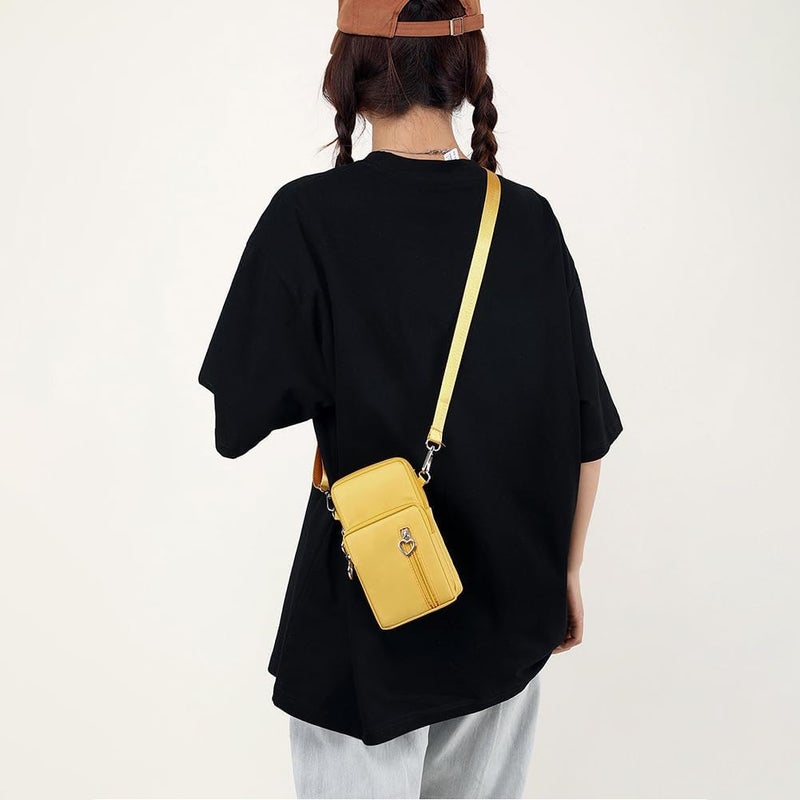 JANKS Small Crossbody Bag for Women - Mini Phone Purses with Crossbody Strap and Wallet - Nylon Arm Bag - Image 4