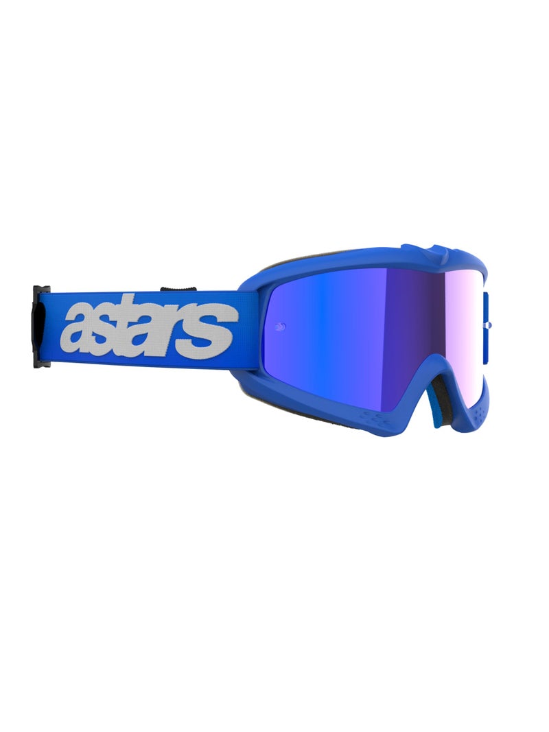 Alpinestars نظارات ألباينستارز فيجن للشباب MX ATV MTB للطرق الوعرة (أزرق - عدسة زرقاء عاكسة) - Image 2