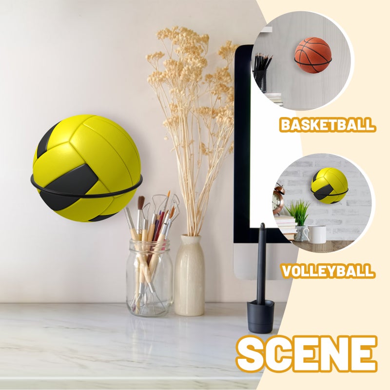 Basketball Display Stand with Durable Iron Material for Sports Balls - Image 4