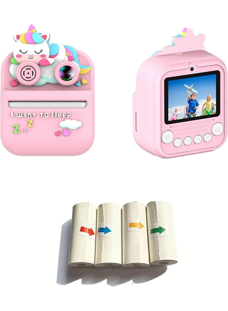 ELTRAZONE Kids Instant Printing Camera with Front & Rear Dual Lenses, ABS Body, 32GB Memory Support, 4 Photo Papers, Protective Lens Case, Portable Digital Camera for Boys & Girls - Image 5