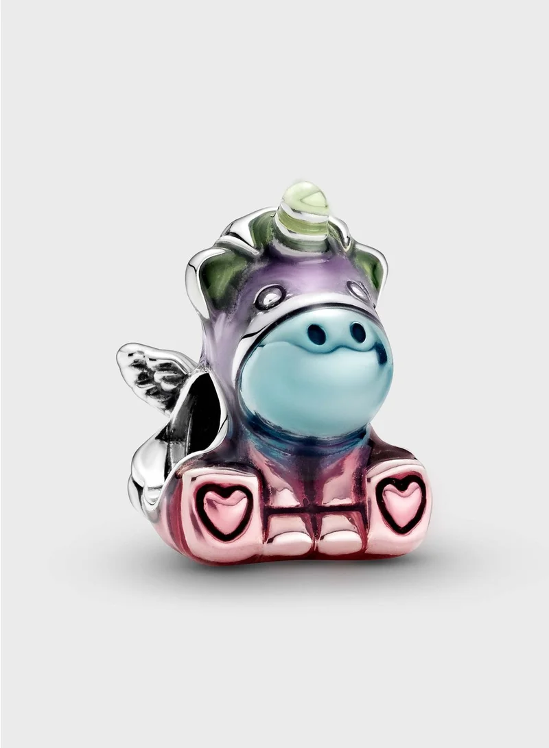 PANDORA Colourful Rainbow Bruno The Unicorn Charm