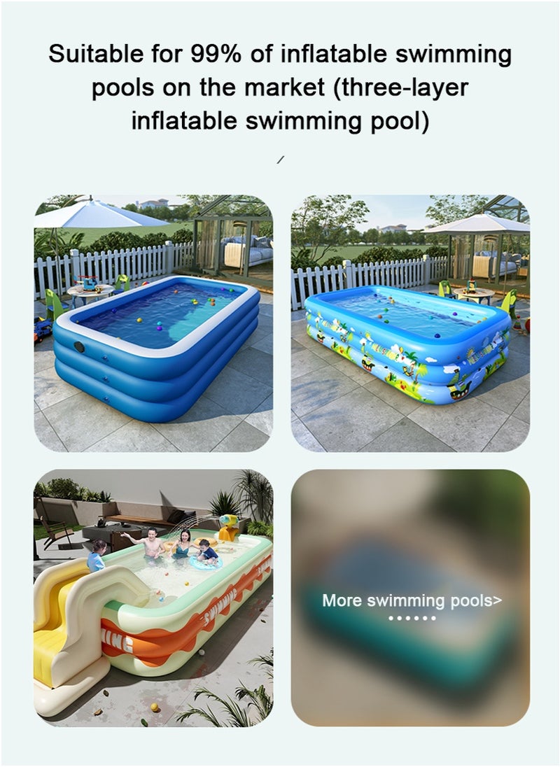 TAPIT Inflatable Swimming Pool Slide, Anti Rollover Children's Inflatable Toys Slide, Amusement Park Slide for Indoor and Outdoor, Summer Water Party Supply for Kids and Adults (Slide)  - Image 3