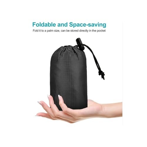SIPYTOPF Foldable Backpack,20L Lightweight water resistant Travel Hiking Backpack for Outdoor Sports Camping Daypack Bag (Black) - Image 5