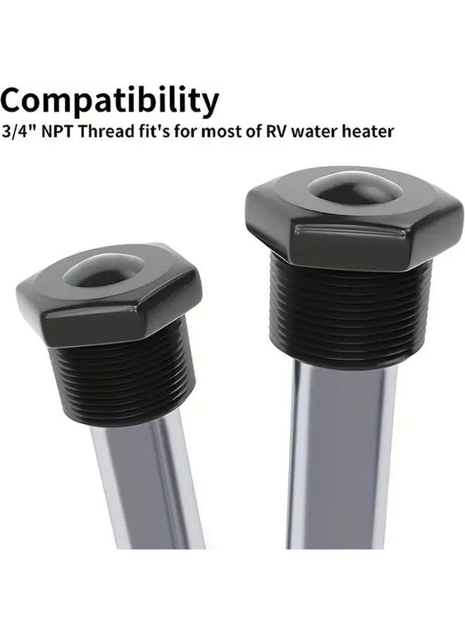 9.25 بوصة قطب أنود سخان مياه العربة المتنقلة من المغنيسيوم بخيوط 3 4 NPT 1 قطعة للحماية من التآكل - Image 5