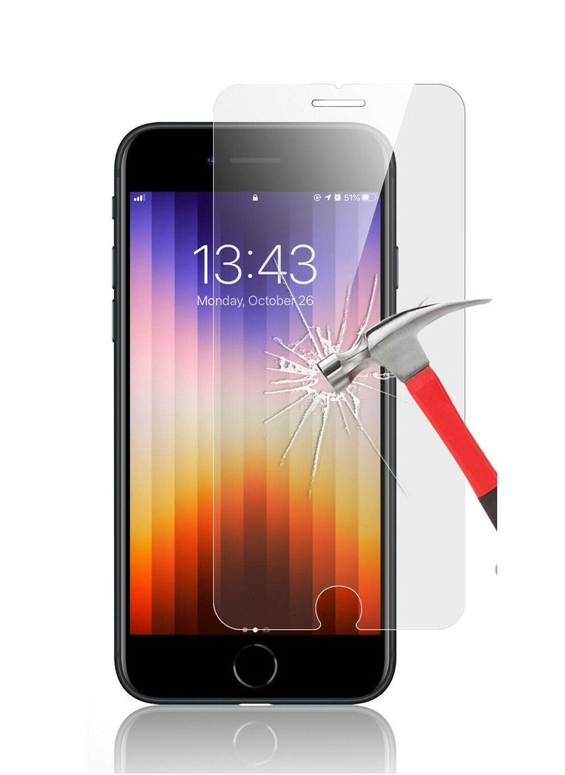CATANES 2Pack for iPhone SE 2022/2020 Clear Case and Screen Protector 360 Degree Front and Back Protection Shockproof Soft TPU with Anti-Scratch Tempered Glass Compatible with iPhone SE/ iPhone 7/8 (4.7inch)  - Image 3