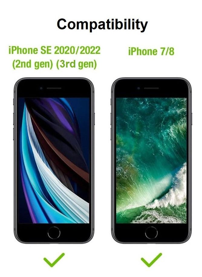 CATANES 2Pack for iPhone SE 2022/2020 Clear Case and Screen Protector 360 Degree Front and Back Protection Shockproof Soft TPU with Anti-Scratch Tempered Glass Compatible with iPhone SE/ iPhone 7/8 (4.7inch)  - Image 4