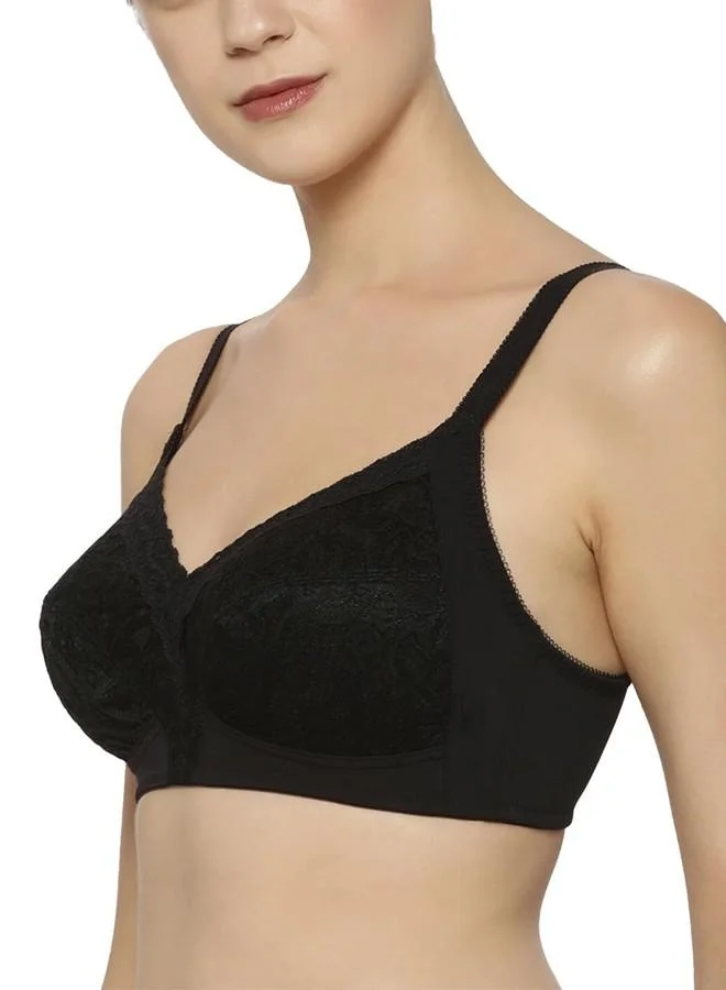 ترايامف Triumph International Women's Non Padded | Wire Free | Doreen 34C Black | Full-Coverage Bra | Pack of 1