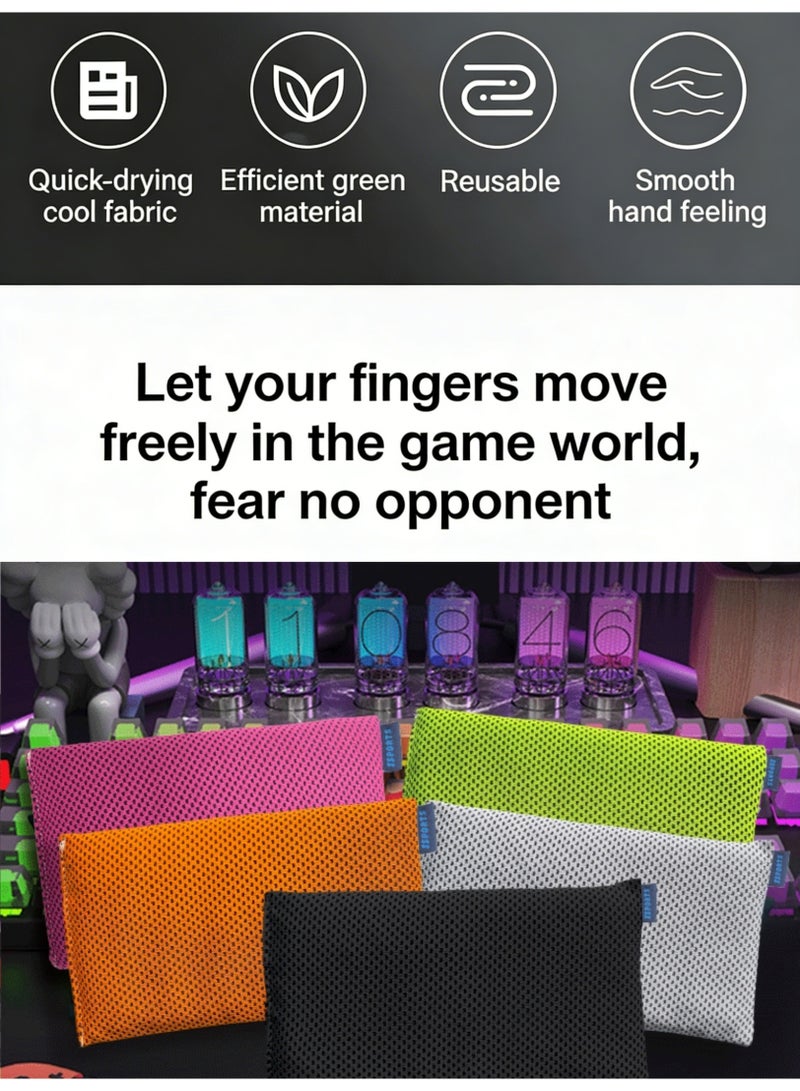 200G E-Sports Hand Sweat Bag, Reusable Washable Gaming Sweat Absorber with Quick-Drying Cooling Fabric, Portable Anti-Sweat Grip Bag for Gamers, Phone & Controller Accessory - Image 4