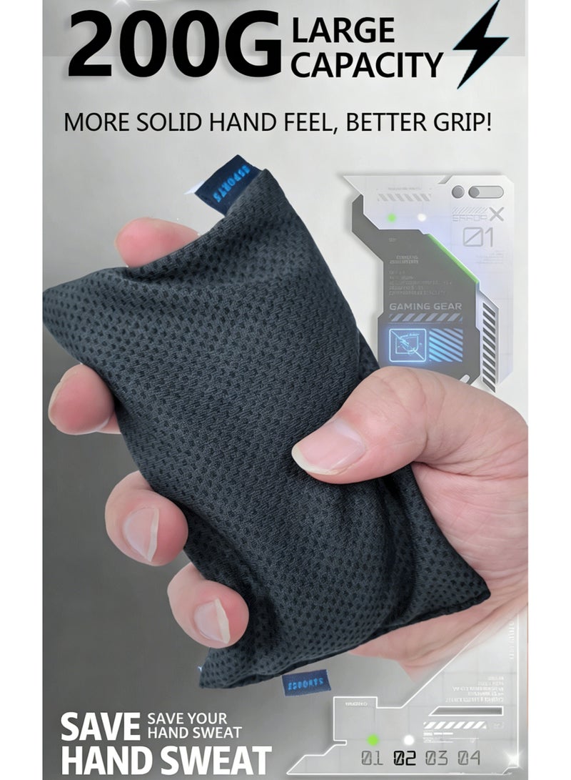 200G E-Sports Hand Sweat Bag, Reusable Washable Gaming Sweat Absorber with Quick-Drying Cooling Fabric, Portable Anti-Sweat Grip Bag for Gamers, Phone & Controller Accessory - Image 3