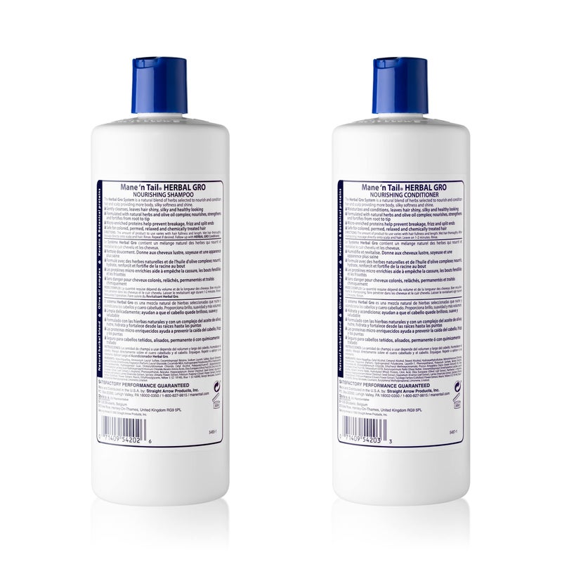 Mane 'n Tail Herbal-Gro Shampoo 27.05oz & Conditioner 27.05oz - Image 2