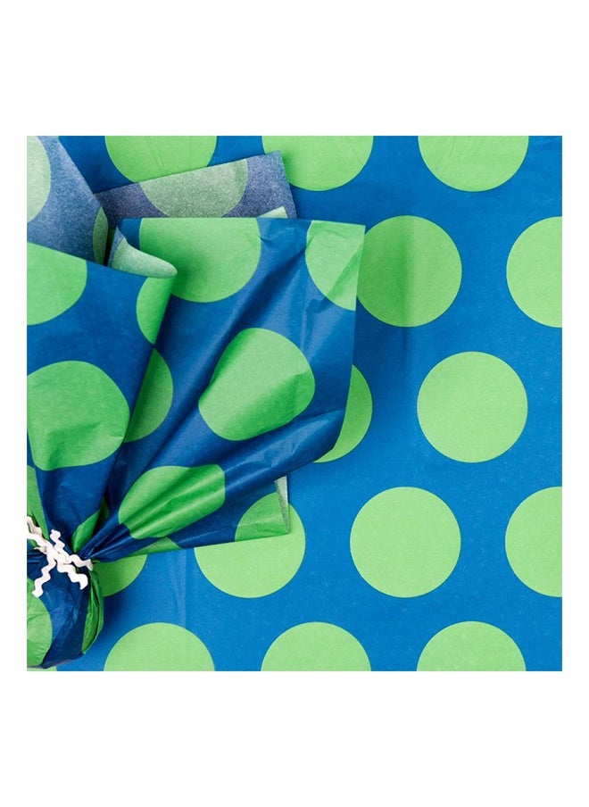 Rex London Green on Blue Spotlight Tissue Paper (10 Sheets) – Premium Quality Wrapping Paper for Gifts, Crafts, and Special Occasions  - Image 4