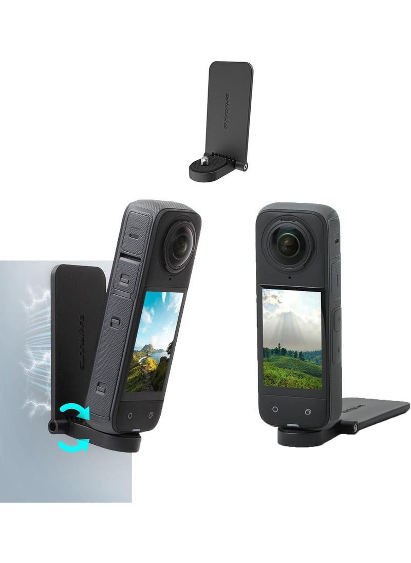 جنرال يقدم جهاز “حامل مغناطيسي لكاميرا Insta360 X4” تصميمًا مميزًا يجمع بين التثبيت السريع بالمغناطيس ومنفذ البرغي 1/4 لتوفير حلول تركيب مرنة وواسعة التوافق. هذا الحامل مصمم خصيصًا لكاميرات Insta360 المتن  - Image 1