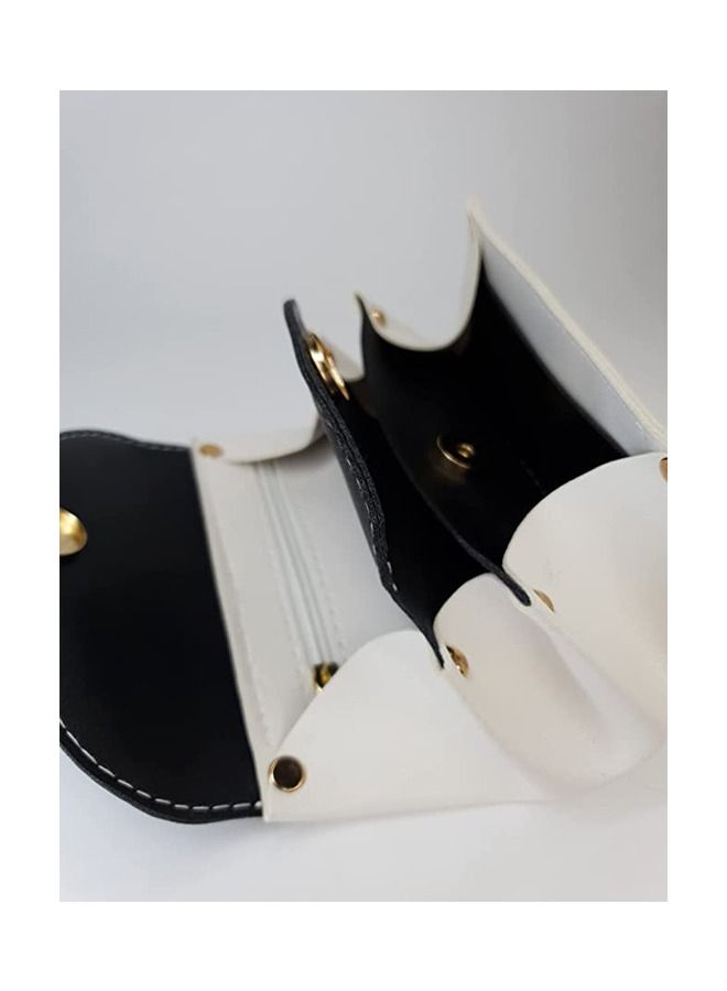 B.S COLLECTION Women's Wallet and Book in Leather, Two Colors, Large Capacity, Multiple Pockets, Gray - Image 3