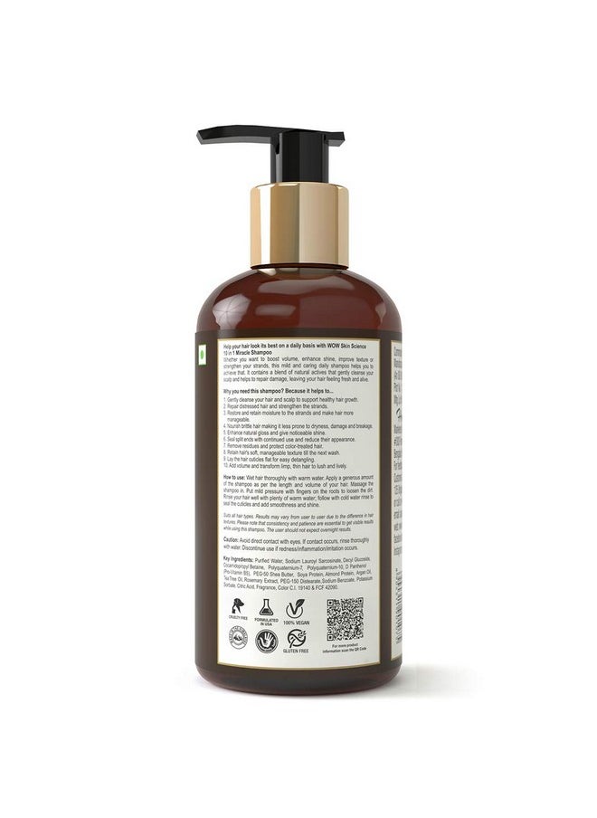 WOW - Skin Science Miracle 10 In 1 No Parabens & Sulphate Shampoo 300Ml - Image 1