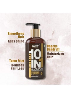 WOW Skin Science Miracle 10 In 1 No Parabens & Sulphate Shampoo 300Ml  - Image 3