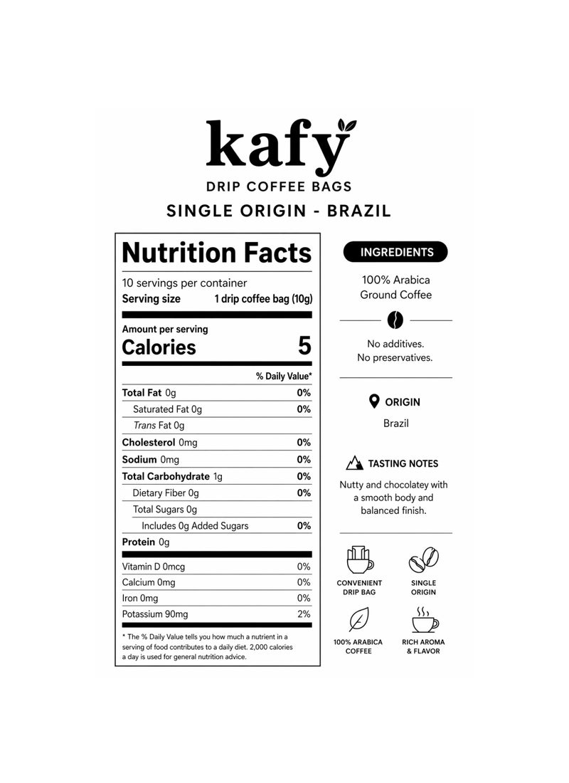 KAFY أكياس قهوة بالتنقيط من مصدر واحد - البرازيل - Image 5