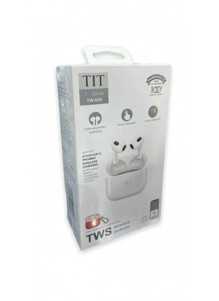 TIT - TWS Wiresless Easrvbuds TIT Support Iphone 5.2 Version 320mAh - Image 1