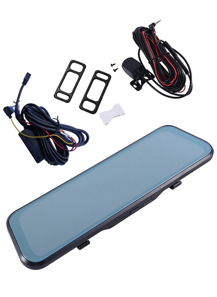 RoadPower - Dash Cam 950 Full Screen Streaming Rearview Mirror Recorder 10" IPS + Touch Screen Full HD 1080P (Support Maximum 32GB Micro SD Card) - Image 1