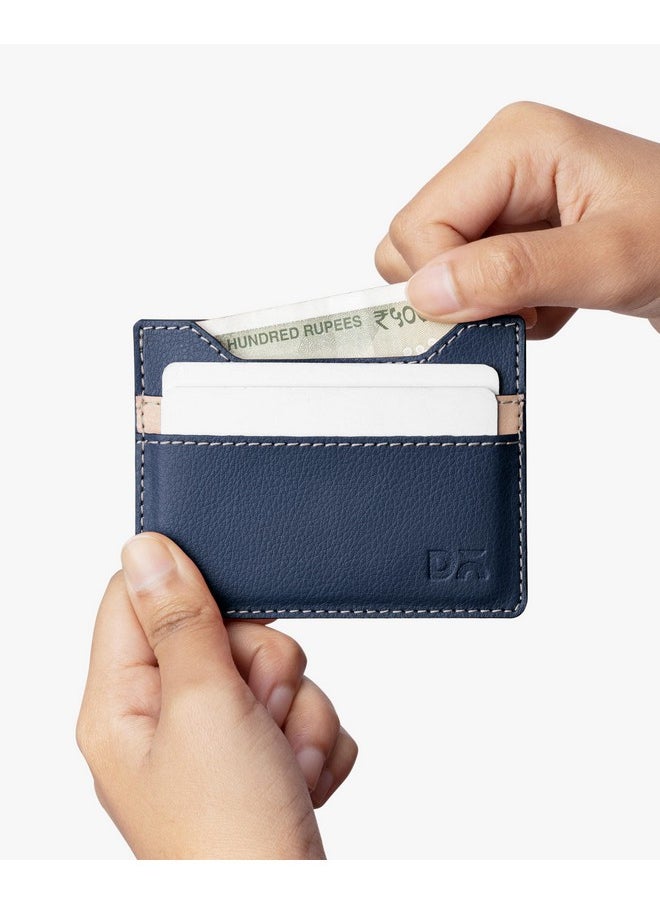 DailyObjects - DailyObjects Slim Skinny Fit Card Wallet for Men and Women | Durable Vegan PU Leather | Credit/Debit Card Holder | 3 Slots for Cash, Card & IDs | Stylish Pocket Purse | Money Organiser - Image 1