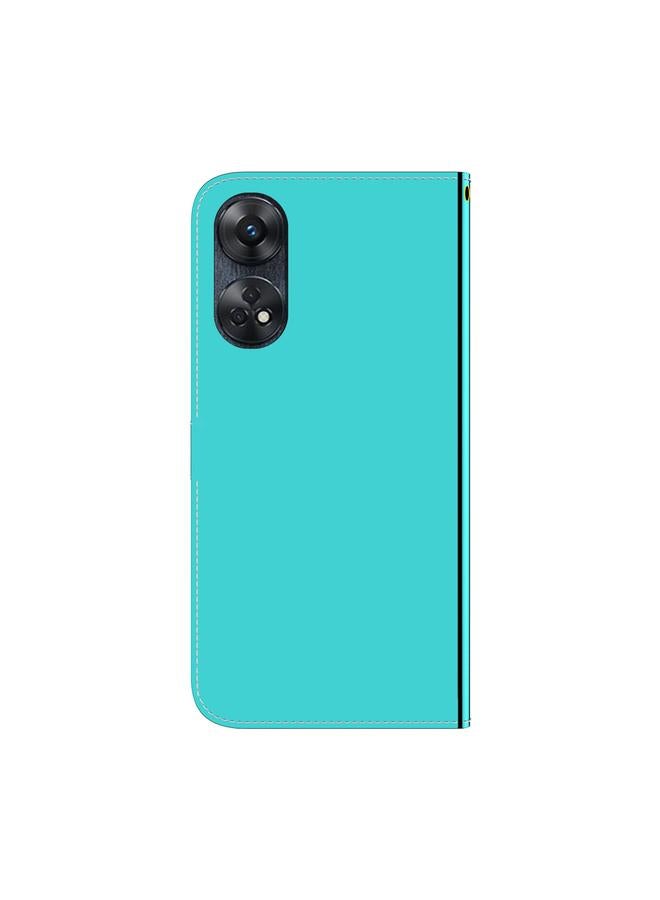 S-TOP Case For OPPO Reno8 T 4G Imitated Mirror Surface Horizontal Flip Leather Phone Case - Image 3