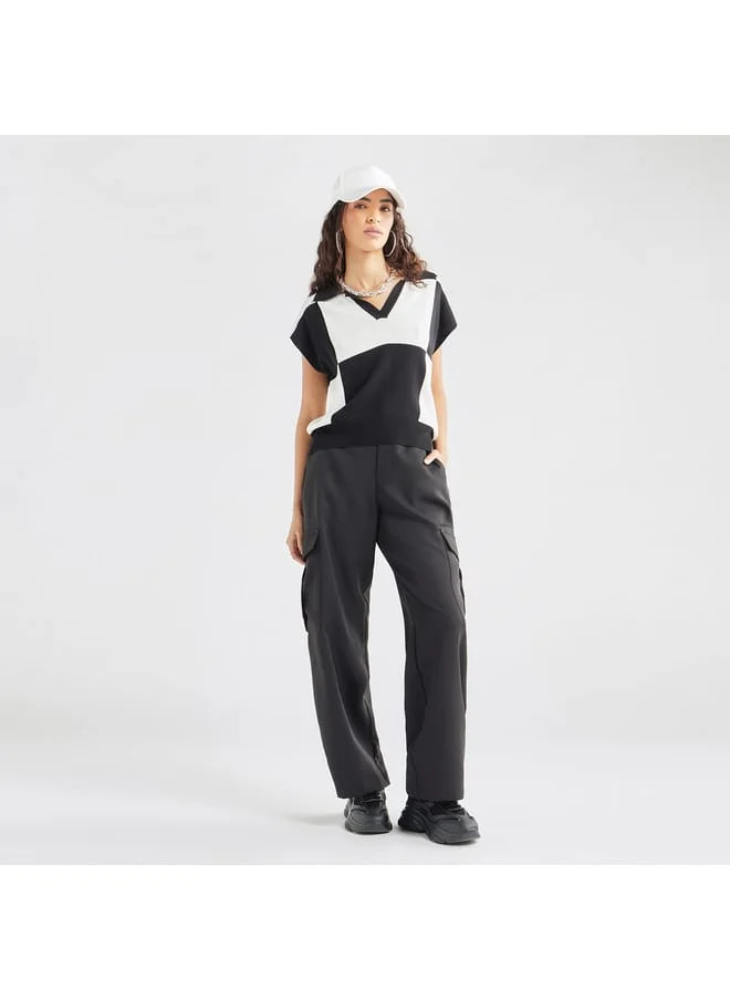 FAV Solid Relaxed Fit Pants with Pockets