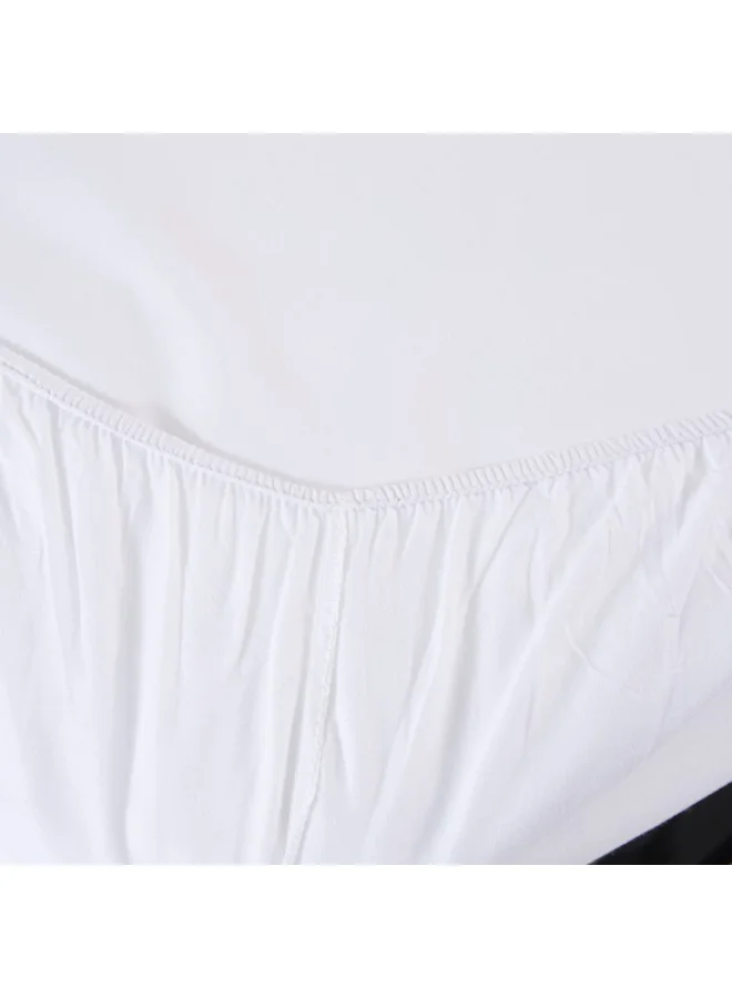 Home Box Ballina Solid Cotton Queen Fitted Sheet 200 x 33 x 150 cm