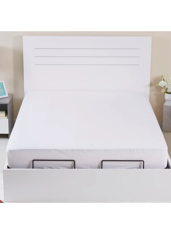 Home Box Ballina Solid Cotton Queen Fitted Sheet 200 x 33 x 150 cm