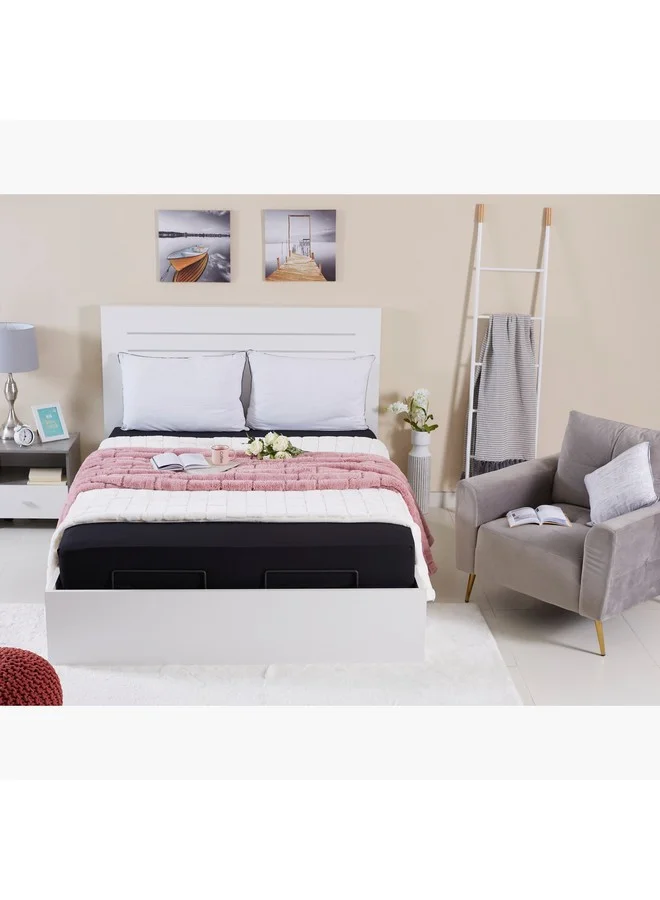 Home Box Ballina Solid Cotton Queen Fitted Sheet 200 x 33 x 150 cm