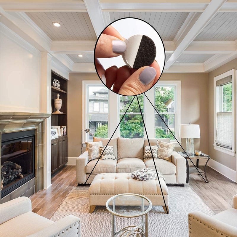 Magic Sliders 61215 - 3/4 Inch Round 20 Pack Adhesive Sliding Discs for Furniture Protection - Image 2