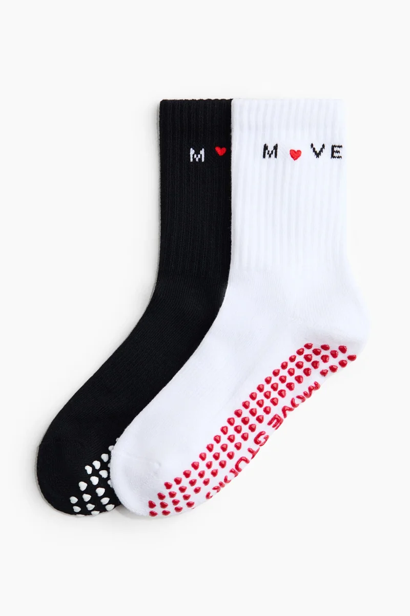 H&M 2-pack anti-slip sports socks