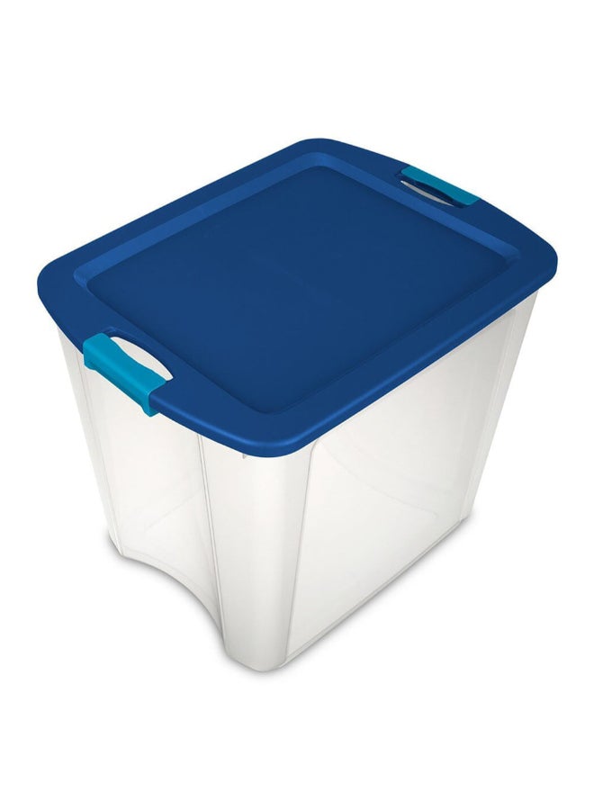 ستيريليت حاوية تخزين بقفل وحمل مع غطاء قابل للقفل أزرق وشفاف 98 لتر 4386918
