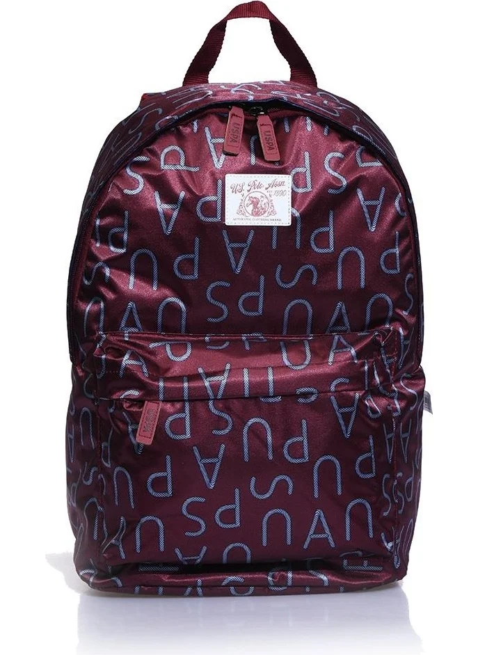 يو اس بولو اسن BASE. POLO ASSN. PLÇAN23294 Claret Red Unisex Backpack