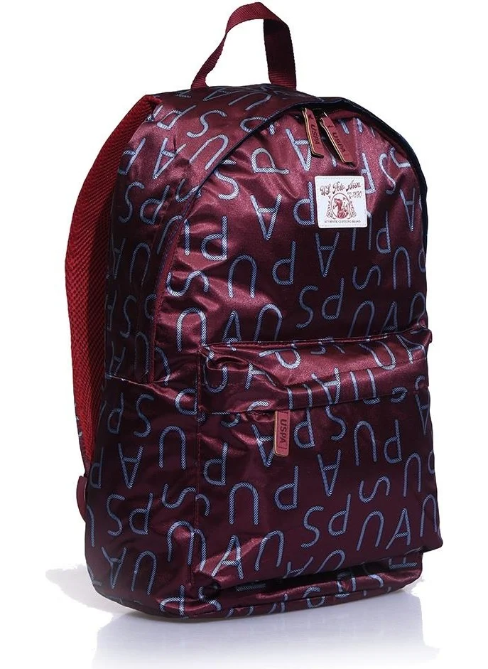 يو اس بولو اسن BASE. POLO ASSN. PLÇAN23294 Claret Red Unisex Backpack